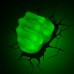 Luminária 3D Mão do Hulk