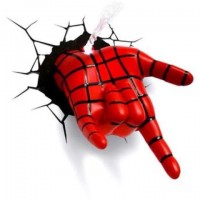 Luminária 3D Mão do Homem Aranha